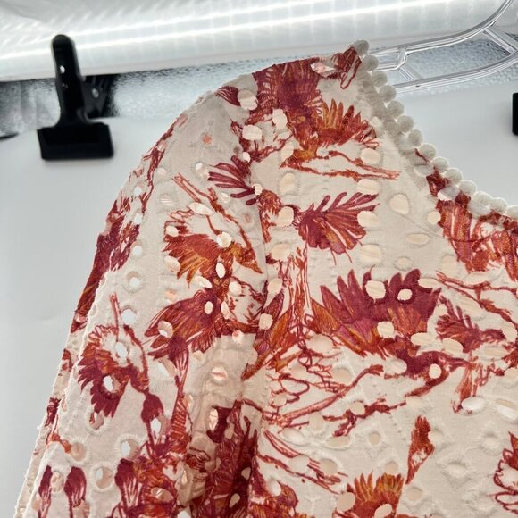 Porridge Women's Eyelet Lace Top Short Sleeve Size Small - Picture 5 of 9